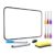 Double-Sided Dry Erase Whiteboard with Pens and Eraser, 30×21 Cm