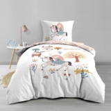 Douceur dIntérieur, Lilibelle Reversible 2-Piece Bedding Set (140 x 200 cm) 100% Cotton