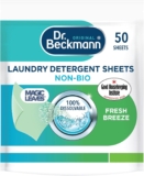 Dr. Beckmann Laundry Detergent Sheets NON-BIO SPRING FRESH Pre-dosed 50 sheets