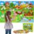 Dr.Rapeti 43×28 inch Felt Story Board Set, Animals Flannel Board, 41Pcs Felt Animals Toys, Preschool Learning Interactive Storytelling Teaching Play Activity Kits