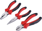 Draper Redline 3 Piece 160mm Plier Set, Carbon Steel