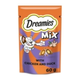Dreamies Cat Treats: Chicken & Duck, 8 X 60 G