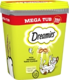 Dreamies Cat Treats, Tasty Snacks with Delicious Tuna Flavour, Pack of 2 (2 x 350 g)