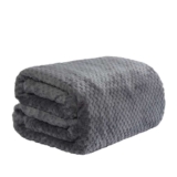 Dreamscene Throw Fleece Faux Fur Throws, Charcoal Grey – 125 x 150cm – Shipper / Seller OnlineHomeShop