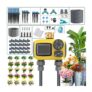 Dual Port Water Timer with LCD Display,Latest Automatic Watering System with 3 Separate Watering Programmes,IP55 Waterproof,3 Types of Drip Tips for Garden/Greenhouse/Lawn