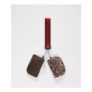 Dual Pouch Wristlet Leopard