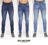 Duck and Cover Slim Mens Jeans With Code