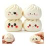 Dumpling Squishy Toys 4-Pack Fidget Bun Squishies