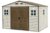 Duramax WoodSide 10 x 8 (8.02 m2) Plastic Garden Shed with 3 Fixed Windows & Metal Foundation Kit