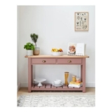 Dusky Pink Oak Console Table