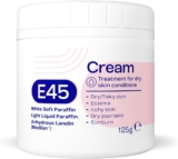E45 Cream 125 g Moisturiser for Dry Skin and Sensitive Skin – Emollient Body Cream to Soothe Dry and Irritated Skin – Itchy Skin, Eczema Cream – Perfume-Free Face Cream and Non-Greasy Hand Cream