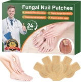 EASICUTI 50 PCS Fungal Nail Patches, Overnight Toenail Fungus Treatment Extra Strong, Fast-Acting Hydrogel Nail Repair for Damaged Nails, Gentle & Safe for Fingernail and Toenail Day Night Use