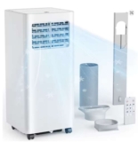 EUHOMY 7000 BTU Portable Air Conditioner 3-in-1 Cool/Fan/Dehumidify Sleep Mode & Remote Control 24H Timer – Sold by EUHOMY UK Store