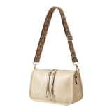 EUIEUT PU Leather Crossbody Bag with Adjustable Strap