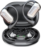 EUQQ Headphones – 6.1 Bluetooth Earphones for Running, Ultra Comfort Sport Open Ear Buds, Stereo Sound Earbuds Wireless, IP7, 40H Playtimeblack