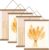 EVERGOODS 4 Pack Magnetic Poster Frame 31cm Wooden Hanging Frame with Rope, Wood Canvas Art Print Frame for Posters, Photos, Artwork, Home Dorm Wall Decor