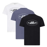 EXCLUSIVE3 Pack Nike Air Max 95 Short Sleeve T-Shirt White/Blue/Black Extra 10% off with Code (£14.85 each)
