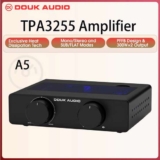 EXCLUSIVEDouk Audio A5 Class D Mini Stereo Hifi Amplifier ( TPA3255 / Upto 300W at 4 Ohms / 48V Supply )w/c 10% cashback Douk Audio Official Store