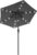 EXCLUSIVESongmics 2.1 m Garden Parasol Umbrella with Solar LED Lights (Grey / Beige) W/Code