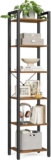 EXCLUSIVEVasagle 6-Tier Shelving Unit (Rustic Brown & Black / Special Walnut & Black / Ebony Black & Black / Camel Brown & Cloud White) W/Code