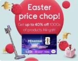 Easter Price Chop up to 40% eg DYSON V8 Advanced Cordless Vacuum Cleaner – Silver Nickel £229