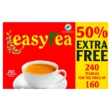 Easytea 240 Foil Wrapped Teabags 696g