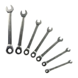 Eclipse 7 piece fixed combination rachet spanners