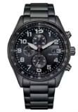 Eco-Drive Chronograph 43mm Exclusive Mens Watch – Black