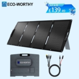 Eco-Worthy 200W Portable Folding Solar Panel 12V for camping, travel, motorhomes, W/Code – Sold by China-based-merchant store Eco-Worthy