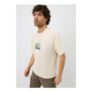 Ecru Floral Graphic T-Shirt