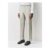 Ecru Tailored Fit Linen Blend Texture Suit Trousers