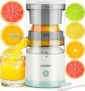 Electric Citrus Juicer Rechargeable – Electric Juicer Machines with USB and Cleaning Brush Portable Compact Juicer for Orange, Lemon, Limes