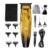 Electric Hair Clipper Grooming Kit Type-C, 1500mAh, Cordless, Gold