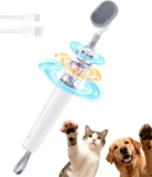 Electric Pet Cleaning Brush, 3-IN-1 Hard Bristle Grout Crevice Cleaning Brush, 3 Speeds with LED Light for Home, Bathroom, Cat Black Chin, Dog Claws, Litter Tray, Water Fountain, Pet Feeder