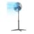 Electric Standing Pedestal Fan Height Adjustable W/ 3 Speeds 96-125cm