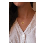 Elk & Bloom Chunky 18K Gold Globe Earth Necklace