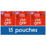 Ellas Kitchen The Red One Organic Smoothie Fruits Multipack 5 x 90 g (Pack of 3)