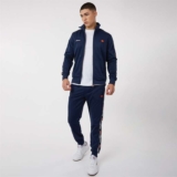 Ellesse Mens Giraldo Taped Poly Tracksuit Navy, S – 2XL