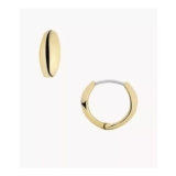 Ellis Domed Collection Gold-Tone Stainless Steel Hoop Earrings