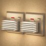 Emeritpro Night Light Plug in Wall with Dusk to Dawn Photocell Sensor, Plug in Night Light 2 Pack, 3000K Warm White, 3 Levels Dimmable, NightLight Kids for Hallway, Stairs, Bedroom, Kitchen, 1W