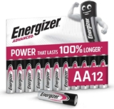 Energizer Advanced – AA Batteries (12 Pack)/ AAA Batteries (12 Pack) – (£4.75/£4.25 with S&S)