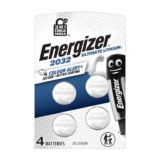 Energizer Ultimate Lithium – CR2032 Batteries (4 Pack) – 3V Battery Coin Cell