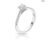 Engagement Ring The Forever Diamond Platinum Solitaire Shoulder Detail 0.50ct Diamond Ring