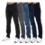 Enzo Mens Jeans Straight Leg Stretch Denim