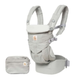 Ergobaby Baby Carrier Backpack for Newborn to Toddler, 4-Position Omni 360 Cotton, Ergonomic (Pearl Grey)