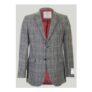 Eriskay Grey Overcheck HARRIS TWEED Mens Jacket