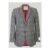 Eriskay Grey Overcheck HARRIS TWEED Mens Jacket