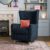 Estelle Basketweave Boucle High Back Winged Armchair