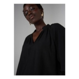 Et Vous Black Long Sleeve Popover Blouse – Small