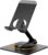 Euqvunn Stable Base Phone Stand – Height Adjustable, 360 Free Rotation Holder for All Mobile Phones & Tablets, black